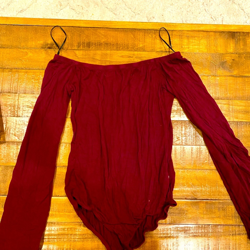 Lightly worn off the shoulder bodysuit size small